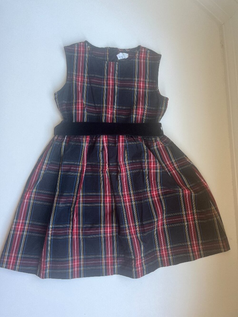 Girls Sleeveless Tartan / Plaid Dress